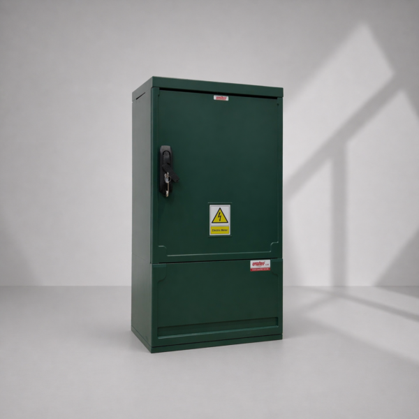 Floor Standing GRP Utility Cabinet W530 x H910 x D320mm (20.9” x 35.8” x 12.6”) Outdoor Enclosure [IP54]