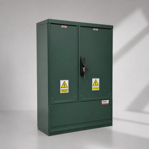 Floor Standing GRP Utility Cabinet W660 x H910 x D320mm (26.0” x 35.8” x 12.6”) Outdoor Enclosure [IP54]