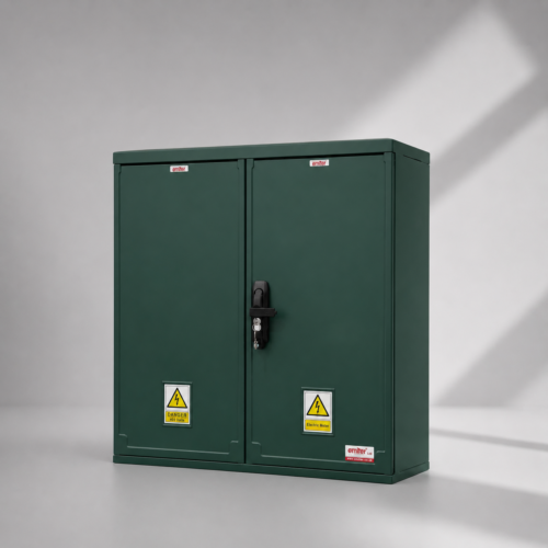 Floor Standing GRP Utility Cabinet W800 x H800 x D320mm (31.5” x 31.5” x 12.6”) Outdoor Enclosure  [IP54]