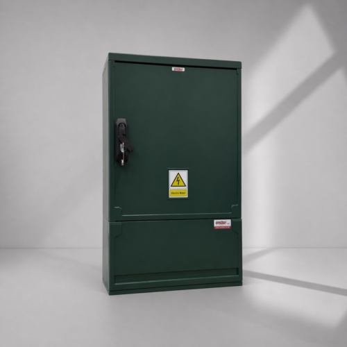 Floor Standing GRP Smart Meter Cabinet W530 x H910 x D245mm (20.9” x 35.8” x 9.6”) Outdoor Enclosure [IP54]