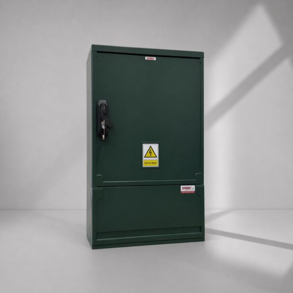 Floor Standing GRP Smart Meter Cabinet W530 x H910 x D245mm (20.9” x 35.8” x 9.6”) Outdoor Enclosure [IP54]
