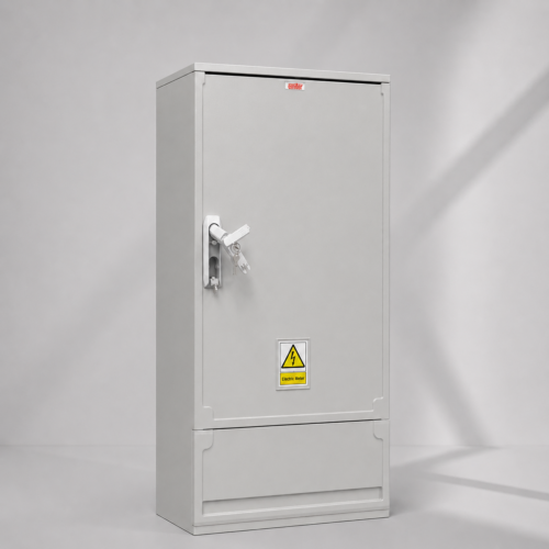 Floor Standing GRP Smart Meter Cabinet W530 x H1064 x D245mm (20.9” x 41.9” x 9.6”) Outdoor Enclosure  [IP54]