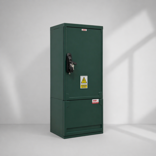 Floor Standing GRP Utility Cabinet W400 x H910 x D320mm (15.7” x 35.8” x 12.6”) Outdoor Enclosure [IP54]