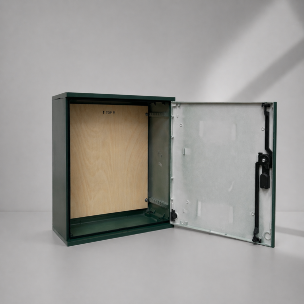 Floor Standing GRP Smart Meter Cabinet W530 x H600 x D245mm (20.9” x 23.6” x 9.6”) Outdoor Enclosure [IP54]