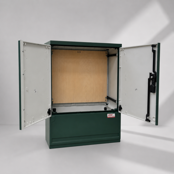 Floor Standing GRP Utility Cabinet W660 x H910 x D320mm (26.0” x 35.8” x 12.6”) Outdoor Enclosure [IP54]