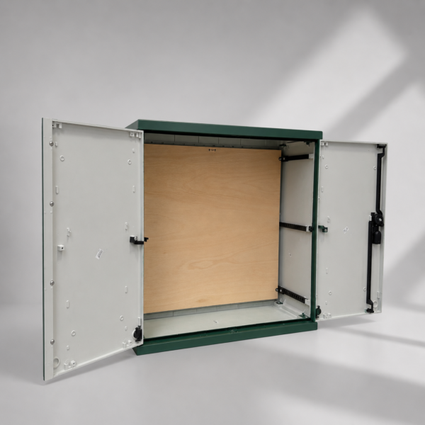 Floor Standing GRP Utility Cabinet W800 x H800 x D320mm (31.5” x 31.5” x 12.6”) Outdoor Enclosure  [IP54]