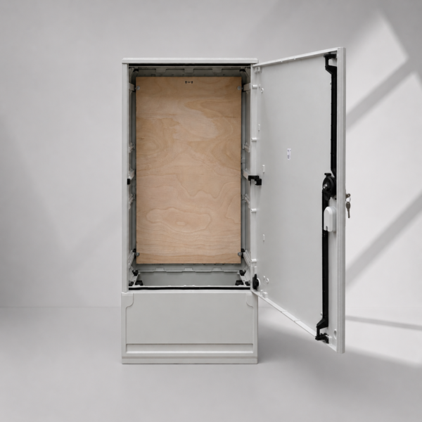 Floor Standing GRP Smart Meter Cabinet W530 x H1064 x D245mm (20.9” x 41.9” x 9.6”) Outdoor Enclosure  [IP54]