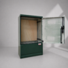 Floor Standing GRP Utility Cabinet W530 x H910 x D320mm (20.9” x 35.8” x 12.6”) Outdoor Enclosure [IP54]