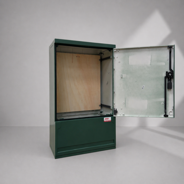 Floor Standing GRP Utility Cabinet W530 x H910 x D320mm (20.9” x 35.8” x 12.6”) Outdoor Enclosure [IP54]