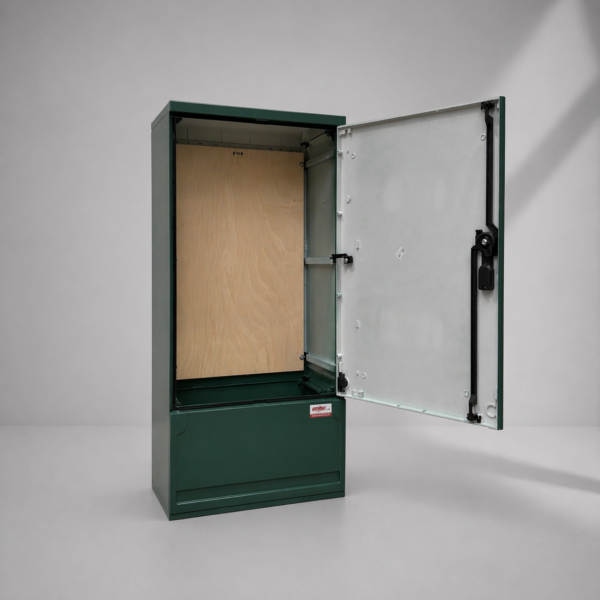 Floor Standing GRP Utility Cabinet W530 x H1064 x D320mm (20.9” x 41.9” x 12.6”) Outdoor Enclosure [IP54]
