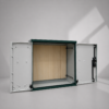 Floor Standing GRP Utility Cabinet W660 x H600 x D320mm (26.0” x 23.6” x 12.6”) Outdoor Enclosure [IP54]