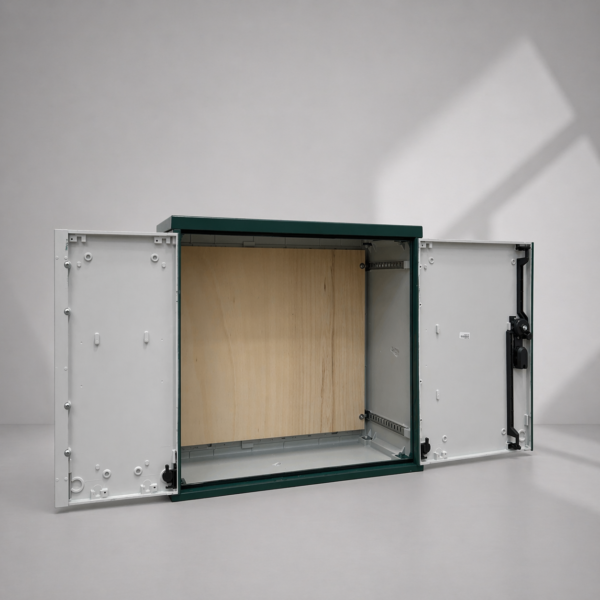 Floor Standing GRP Utility Cabinet W660 x H600 x D320mm (26.0” x 23.6” x 12.6”) Outdoor Enclosure [IP54]