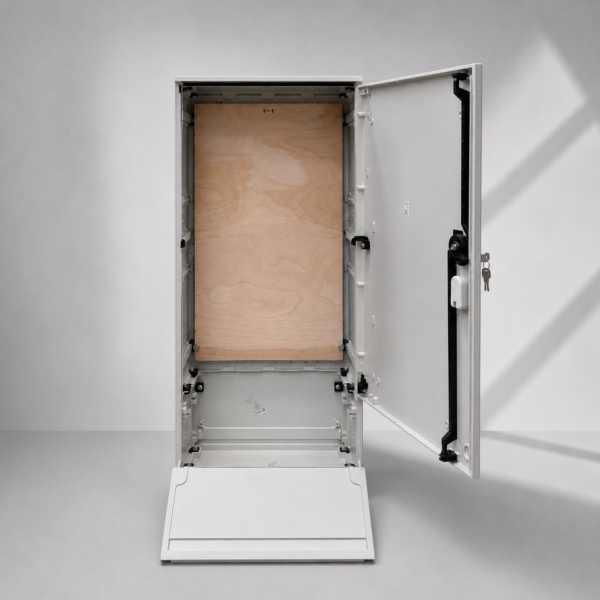 Floor Standing GRP Smart Meter Cabinet W530 x H1064 x D245mm (20.9” x 41.9” x 9.6”) Outdoor Enclosure  [IP54]