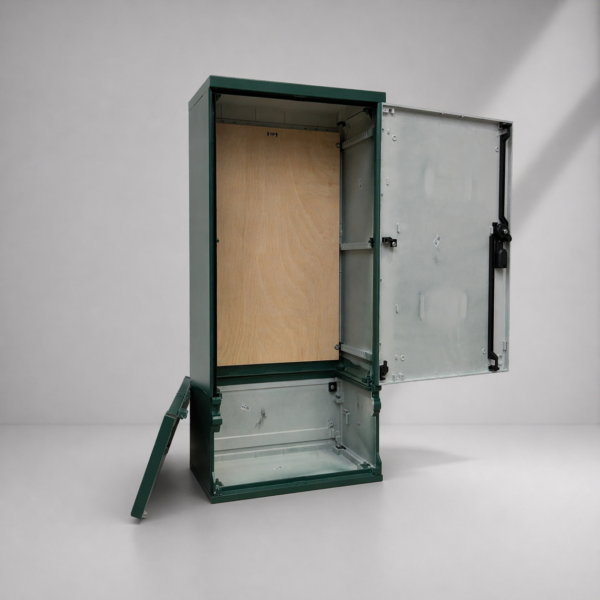 Floor Standing GRP Utility Cabinet W530 x H1064 x D320mm (20.9” x 41.9” x 12.6”) Outdoor Enclosure [IP54]